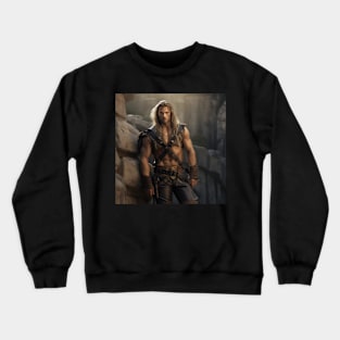 Handsome fantasy warrior Crewneck Sweatshirt